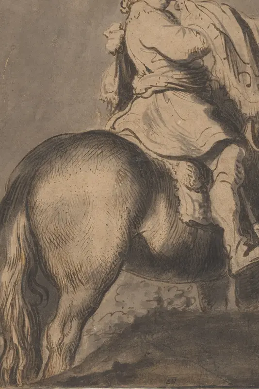 Trompetter te paard Wall Art by Jan Lievens - High-Resolution Digital Print