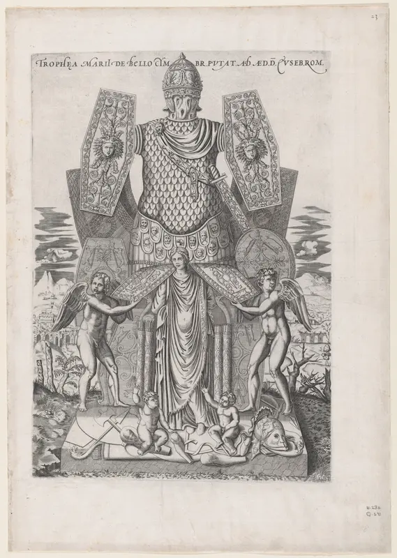 Trophies of Marius, from "Speculum Romanae Magnificentiae" Wall Art by Anonymous - High-Resolution Digital Print