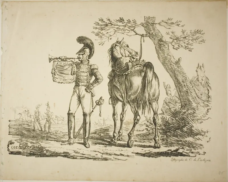 Trumpeter of the Riflemen Wall Art by Carle Vernet - High-Resolution Digital Print