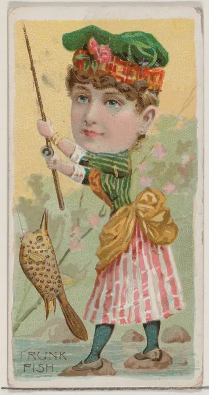 Trunk Fish, from the series Fishers and Fish (N74) for Duke brand cigarettes Wall Art by Knapp & Company - High-Resolution Digital Print