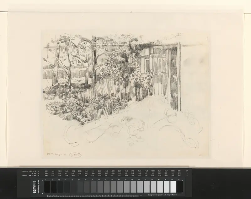 Tuin bij een huis Wall Art by Tilly Krone - High-Resolution Digital Print