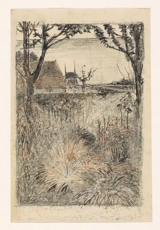Tuin in de herfst Wall Art by Jan Mankes - High-Resolution Digital Print