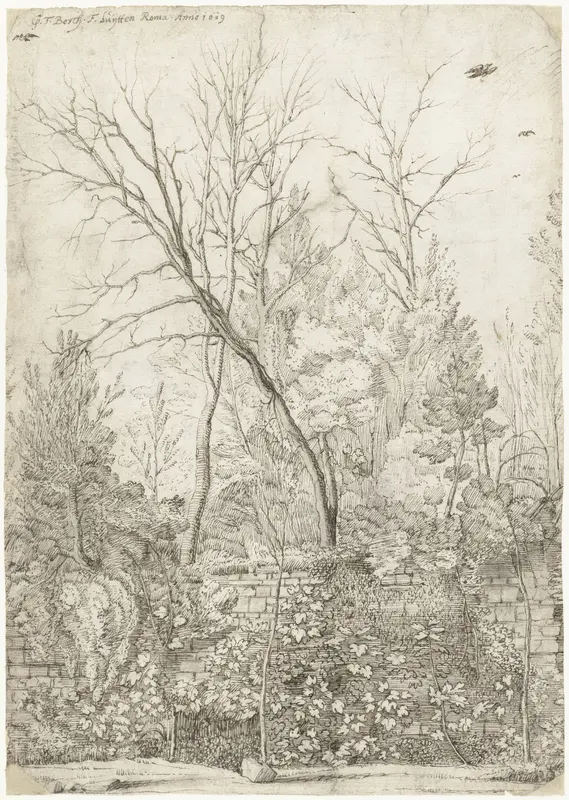 Tuin van de Villa Madama, buiten Rome Wall Art by Unknown - High-Resolution Digital Print