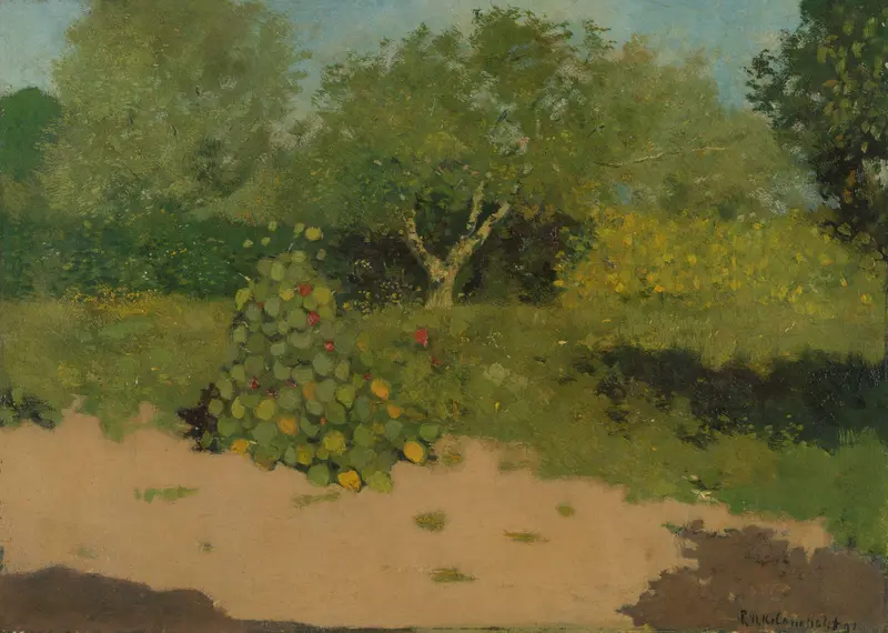 Tuinhoek met Oost-Indische kers Wall Art by Richard Nicolaüs Roland Holst - High-Resolution Digital Print