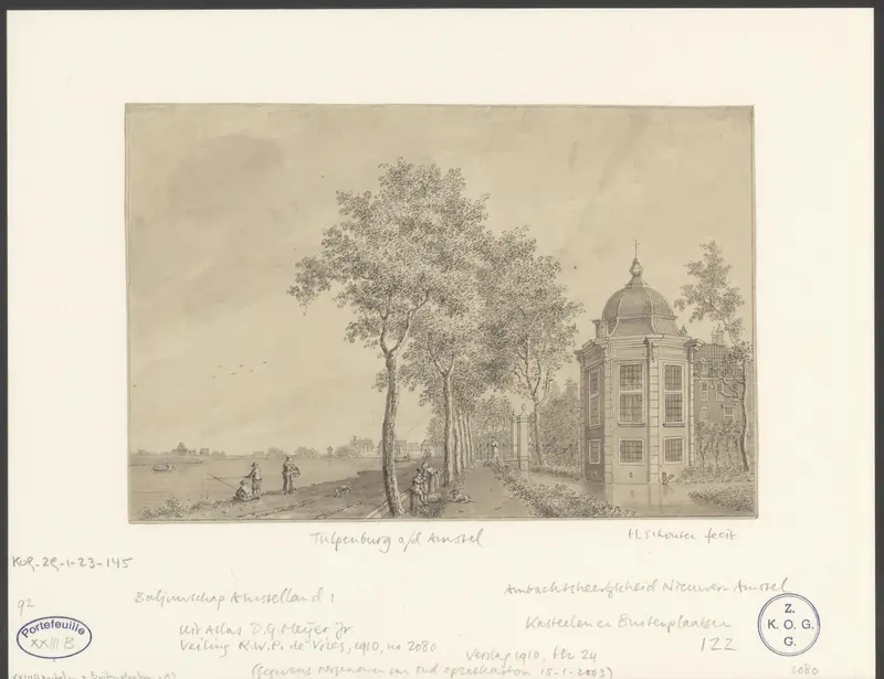 Tulpenburg aan de Amstel Wall Art by Hermanus Petrus Schouten - High-Resolution Digital Print