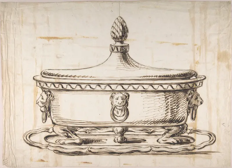 Tureen with Cover Wall Art by Anonymous, Italian, 19th century - High-Resolution Digital Print
