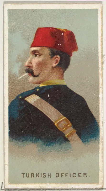 Turkish Officer, from World's Smokers series (N33) for Allen & Ginter Cigarettes Wall Art by Allen & Ginter - High-Resolution Digital Print