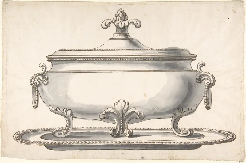 Turreen on a Plate Wall Art by Anonymous, Italian, 19th century - High-Resolution Digital Print