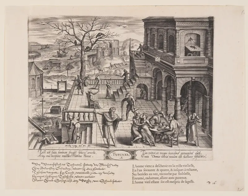 Tuscana, from Theatrum Vitae Humanae (The Ages of Man) Wall Art by Jan Wierix - High-Resolution Digital Print