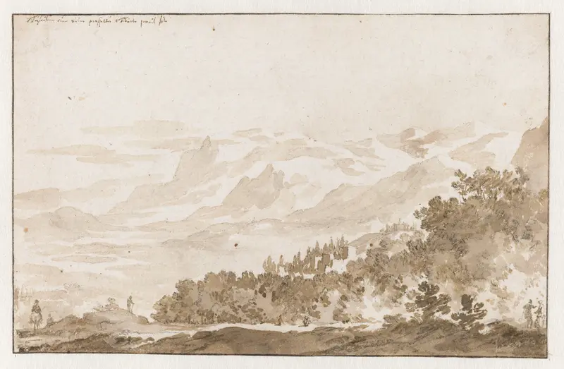 Tusculum (Frascati) vanuit het Zuidwesten Wall Art by Jan de Bisschop - High-Resolution Digital Print