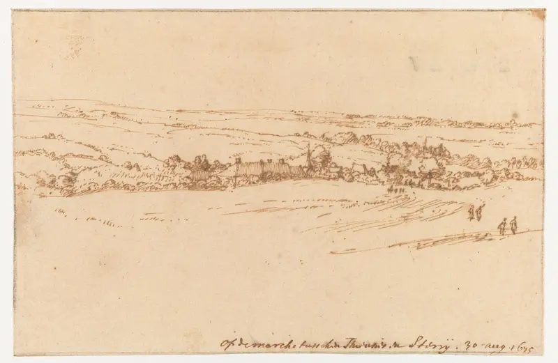 Tussen Thieusies en Strépy Wall Art by Constantijn Huygens (II) - High-Resolution Digital Print
