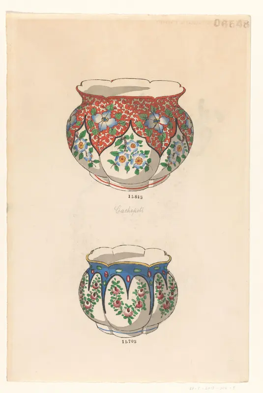 Twee cachepots Wall Art by anonymous - High-Resolution Digital Print