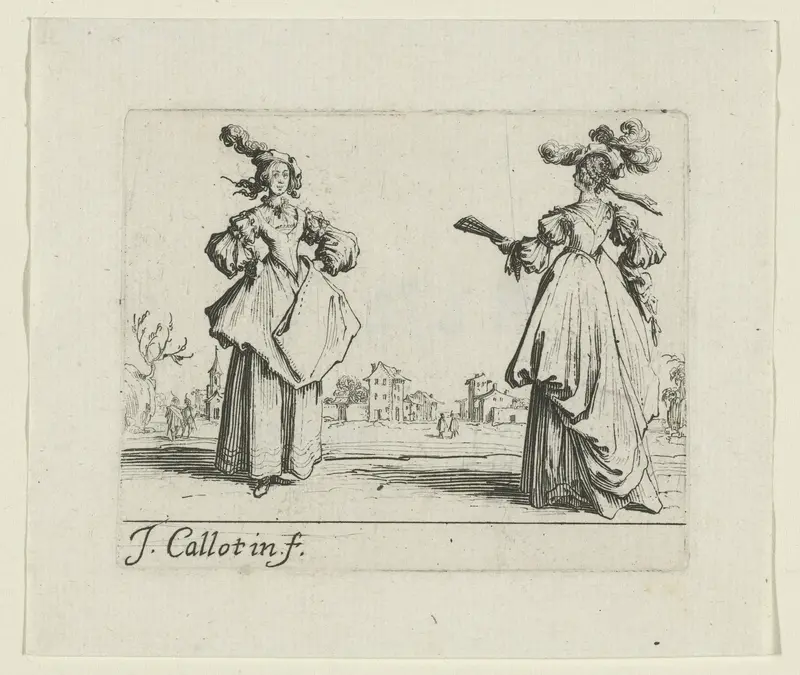 Twee dames van stand Wall Art by Unknown - High-Resolution Digital Print
