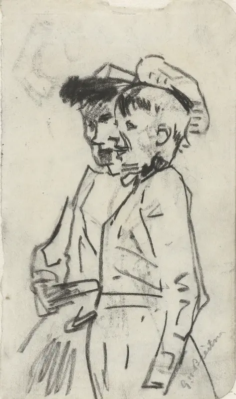 Twee dienstmeisjes Wall Art by George Hendrik Breitner - High-Resolution Digital Print
