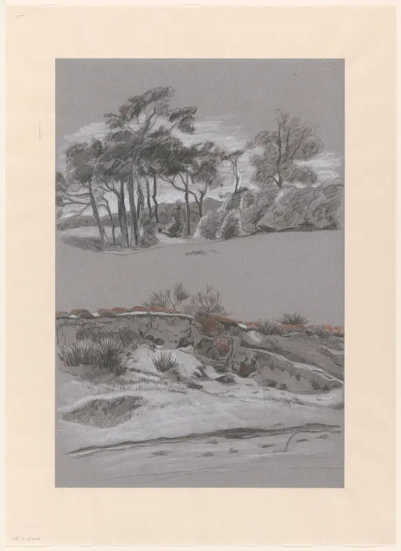 Twee duinlandschappen Wall Art by Unknown - High-Resolution Digital Print