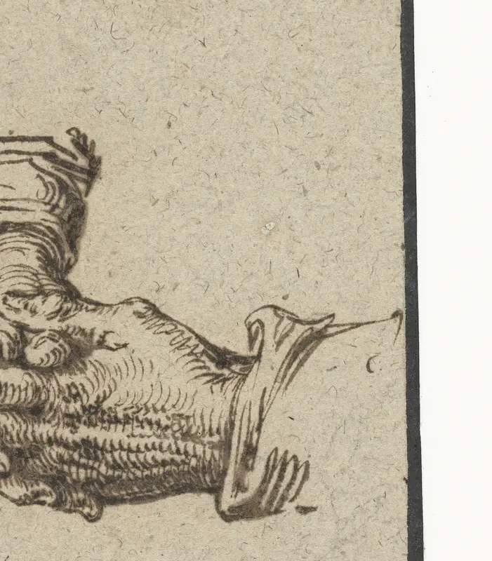 Twee gevouwen handen Wall Art by Jacques de Gheyn (II) - High-Resolution Digital Print