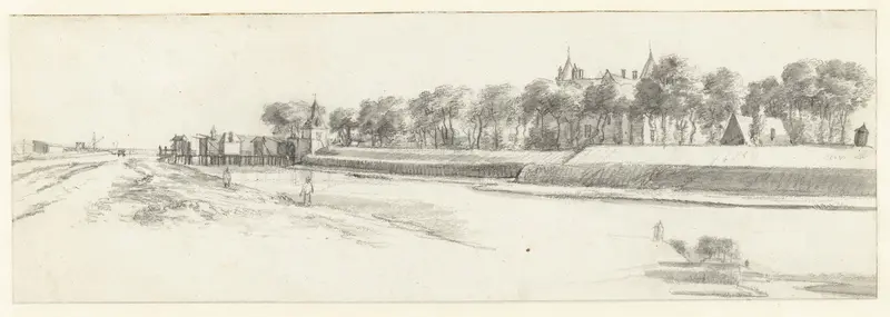 Twee gezichten op het kasteel Loevestein Wall Art by Roelant Roghman - High-Resolution Digital Print