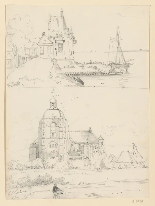 Twee gezichten te Veere Wall Art by Willem Anthonie van Deventer - High-Resolution Digital Print