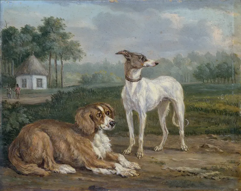 Twee honden Wall Art by Jan Dasveldt - High-Resolution Digital Print