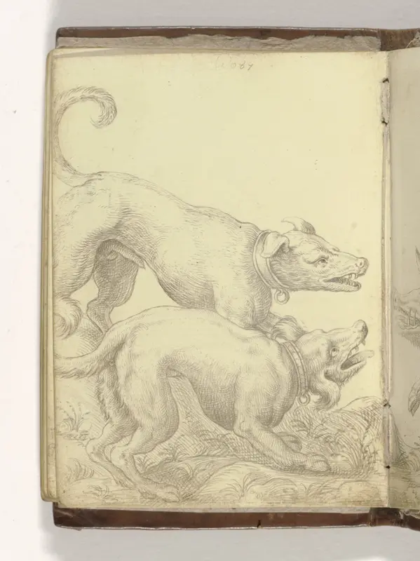 Twee honden Wall Art by anonymous - High-Resolution Digital Print
