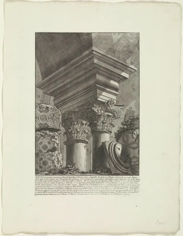 Twee kapitelen in de Santa Constanza te Rome Wall Art by Unknown - High-Resolution Digital Print