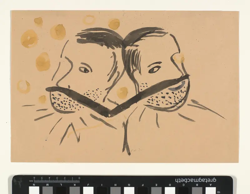 Twee koppen Wall Art by Unknown - High-Resolution Digital Print