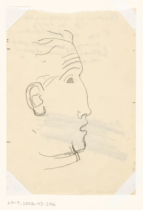 Twee koppen en profil Wall Art by Leo Gestel - High-Resolution Digital Print