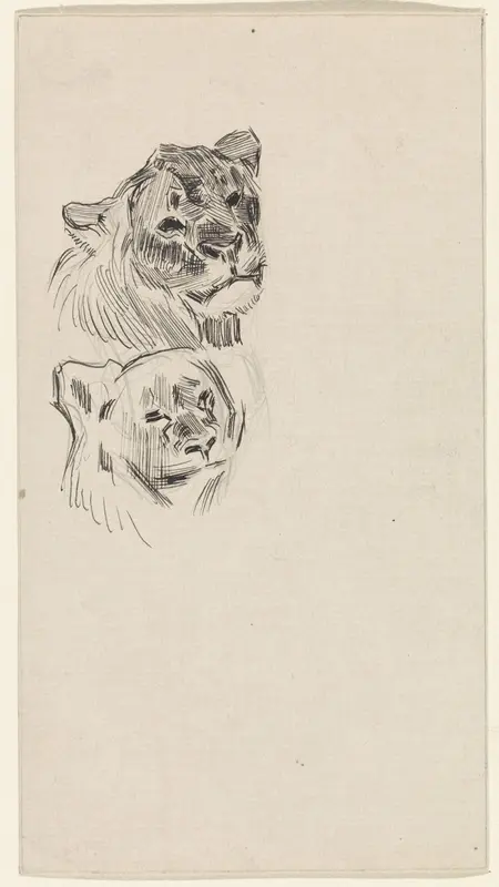Twee koppen van leeuwen Wall Art by Jan van Essen - High-Resolution Digital Print