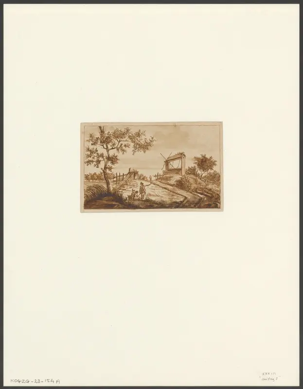 Twee mannen bij een waterput Wall Art by Unknown - High-Resolution Digital Print