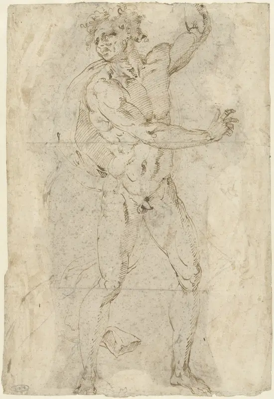 Twee mannen in gaande beweging Wall Art by anonymous - High-Resolution Digital Print