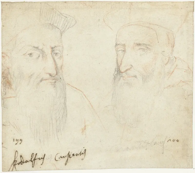 Twee portretten van kardinalen Wall Art by Unknown - High-Resolution Digital Print