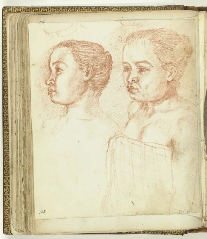 Twee portretten van Roosje Wall Art by Jan Brandes - High-Resolution Digital Print