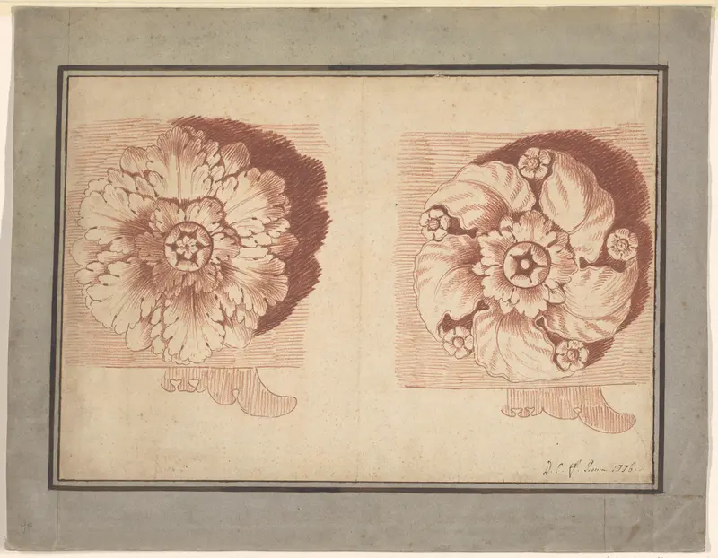 Twee rozetten Wall Art by Unknown - High-Resolution Digital Print