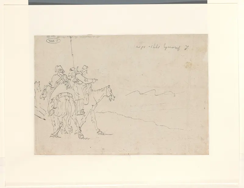 Twee ruiters Wall Art by Louis Moritz - High-Resolution Digital Print