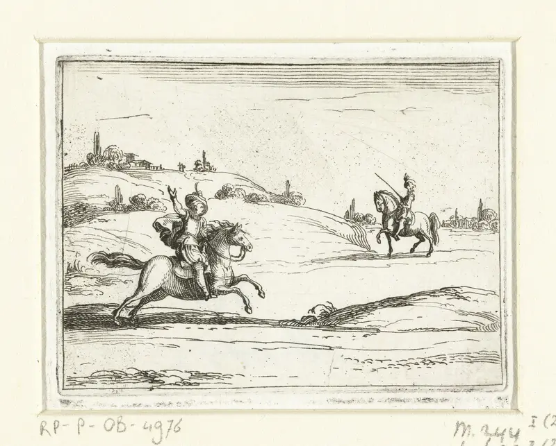 Twee ruiters Wall Art by Jacques Callot - High-Resolution Digital Print