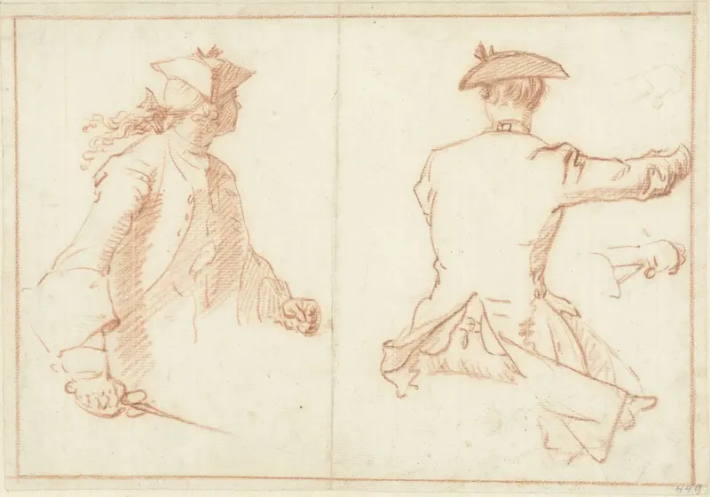 Twee ruiterstudies Wall Art by Cornelis Troost - High-Resolution Digital Print
