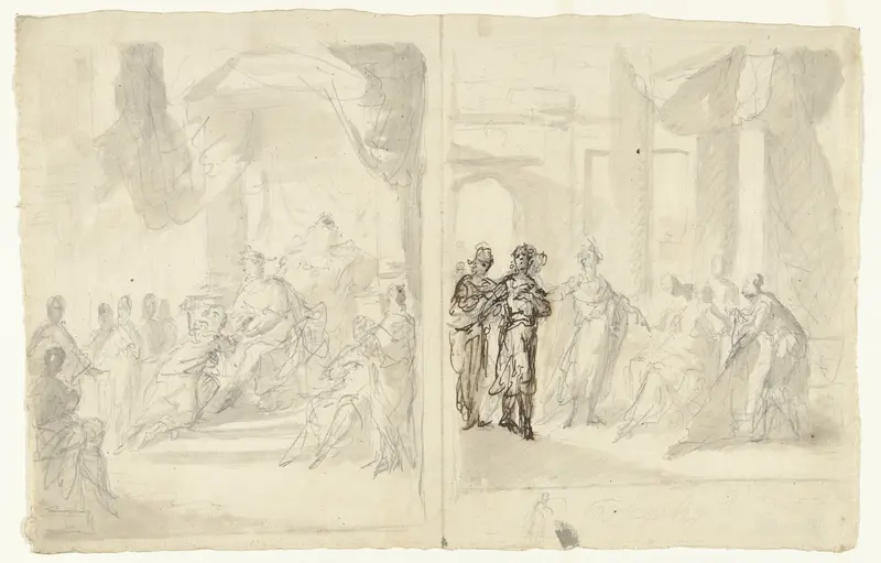 Twee scènes uit de historie van Jozef Wall Art by Unknown - High-Resolution Digital Print