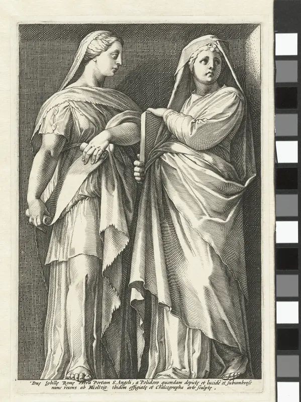 Twee sibillen Wall Art by Hendrick Goltzius - High-Resolution Digital Print