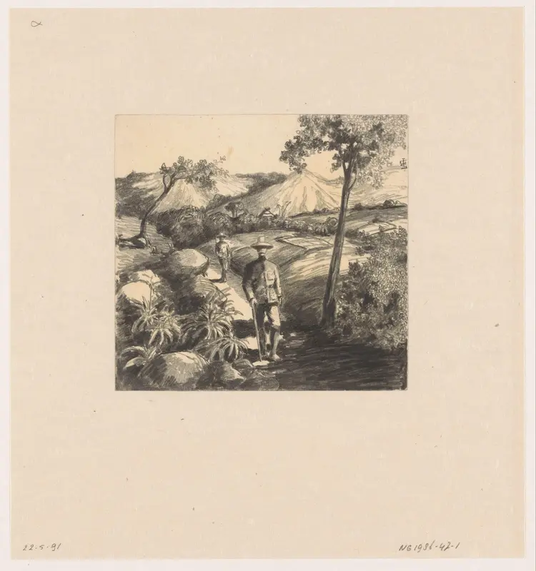 Twee soldaten Wall Art by Johan Gerard Sinia - High-Resolution Digital Print