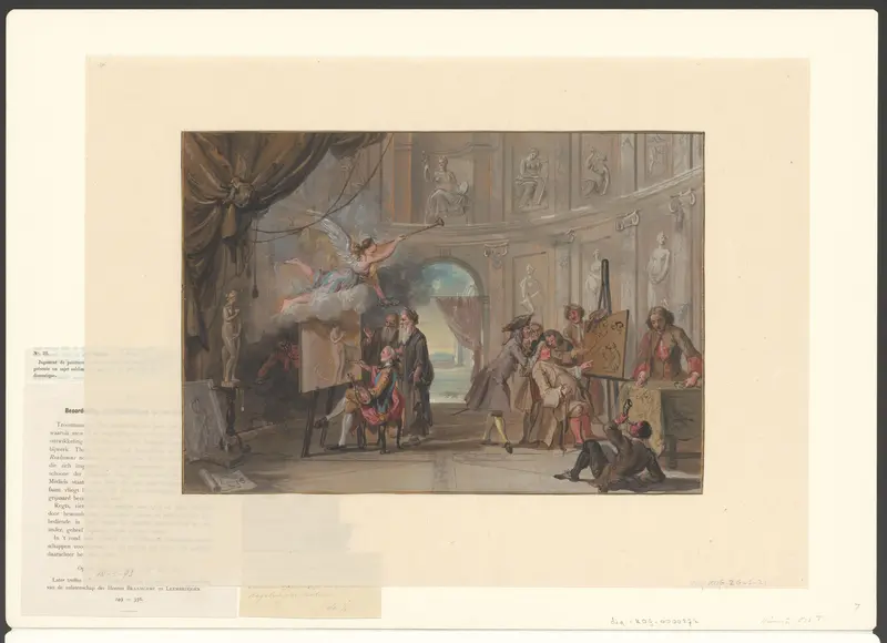 Twee soorten schilders Wall Art by Unknown - High-Resolution Digital Print