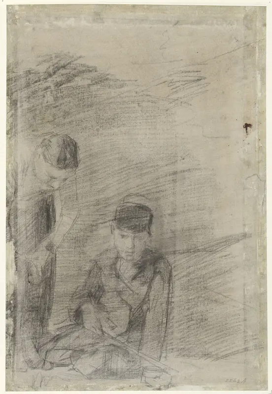 Twee spelende jongens Wall Art by Unknown - High-Resolution Digital Print