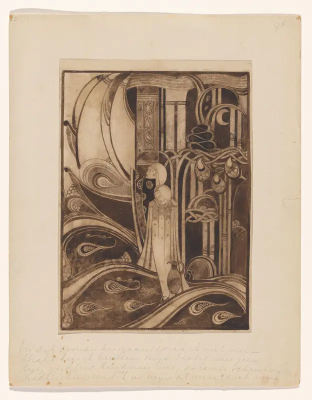 Twee staande menselijke figuren Wall Art by Willem Arondéus - High-Resolution Digital Print