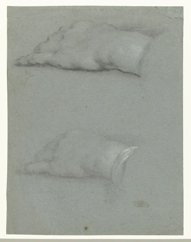 Twee studies van een linkerhand Wall Art by Unknown - High-Resolution Digital Print
