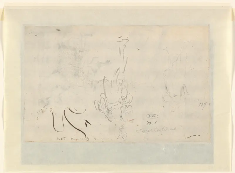 Twee studies van een staande figuur Wall Art by Joseph de Coster - High-Resolution Digital Print