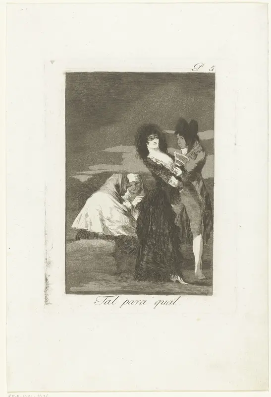Twee van hetzelfde soort Wall Art by Francisco de Goya - High-Resolution Digital Print