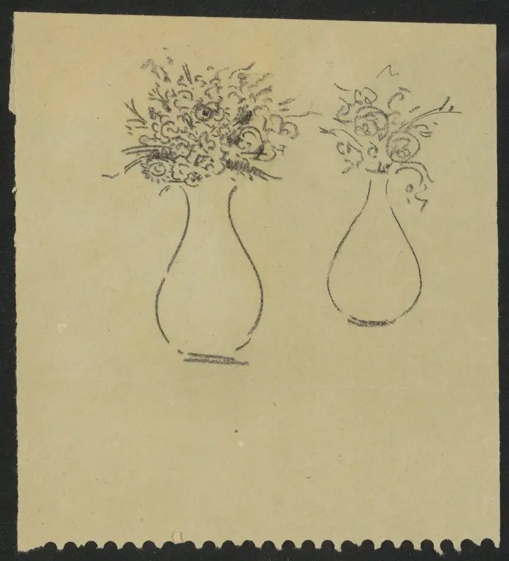 Twee vazen met bloemen Wall Art by Gerrit Willem Dijsselhof - High-Resolution Digital Print