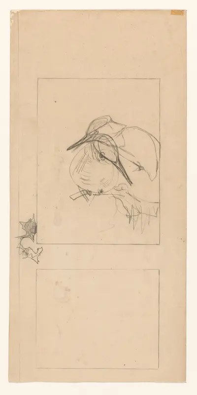 Twee vogels op een tak Wall Art by Theo van Hoytema - High-Resolution Digital Print