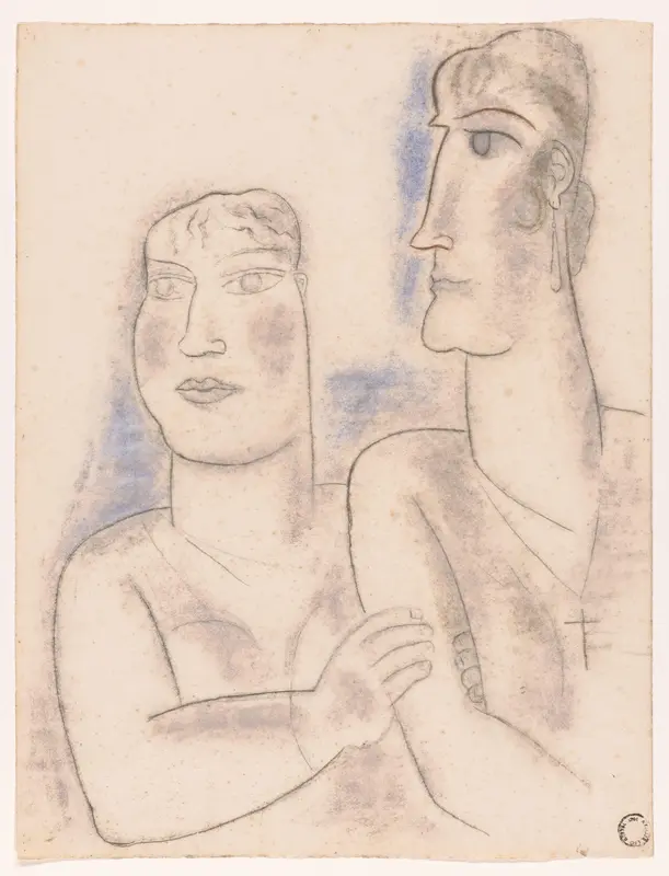 Twee vrouwen Wall Art by Leo Gestel - High-Resolution Digital Print