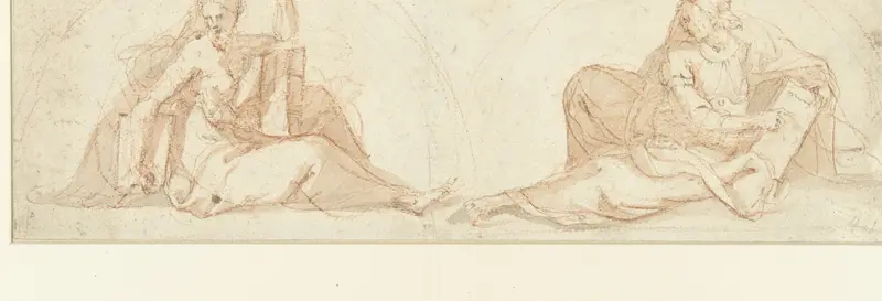 Twee zittende sybillen Wall Art by Unknown - High-Resolution Digital Print