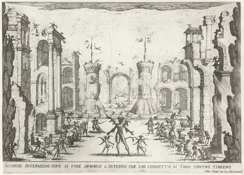 Tweede intermezzo: helse wezens maken zich op om Circe te wreken Wall Art by Unknown - High-Resolution Digital Print